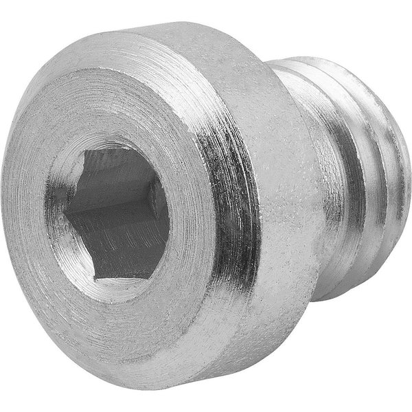 Kipp Screw plug, 18 mm Dia, Steel Zinc plated K1102.251815